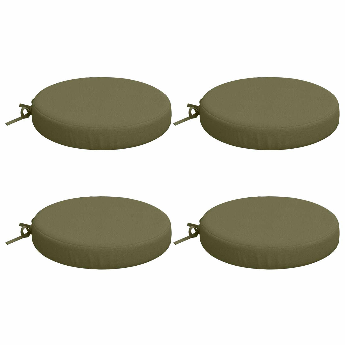 vidaXL 4-Piece Seat Cushions SOEST 4 pcs 100% Polyester Olive Green