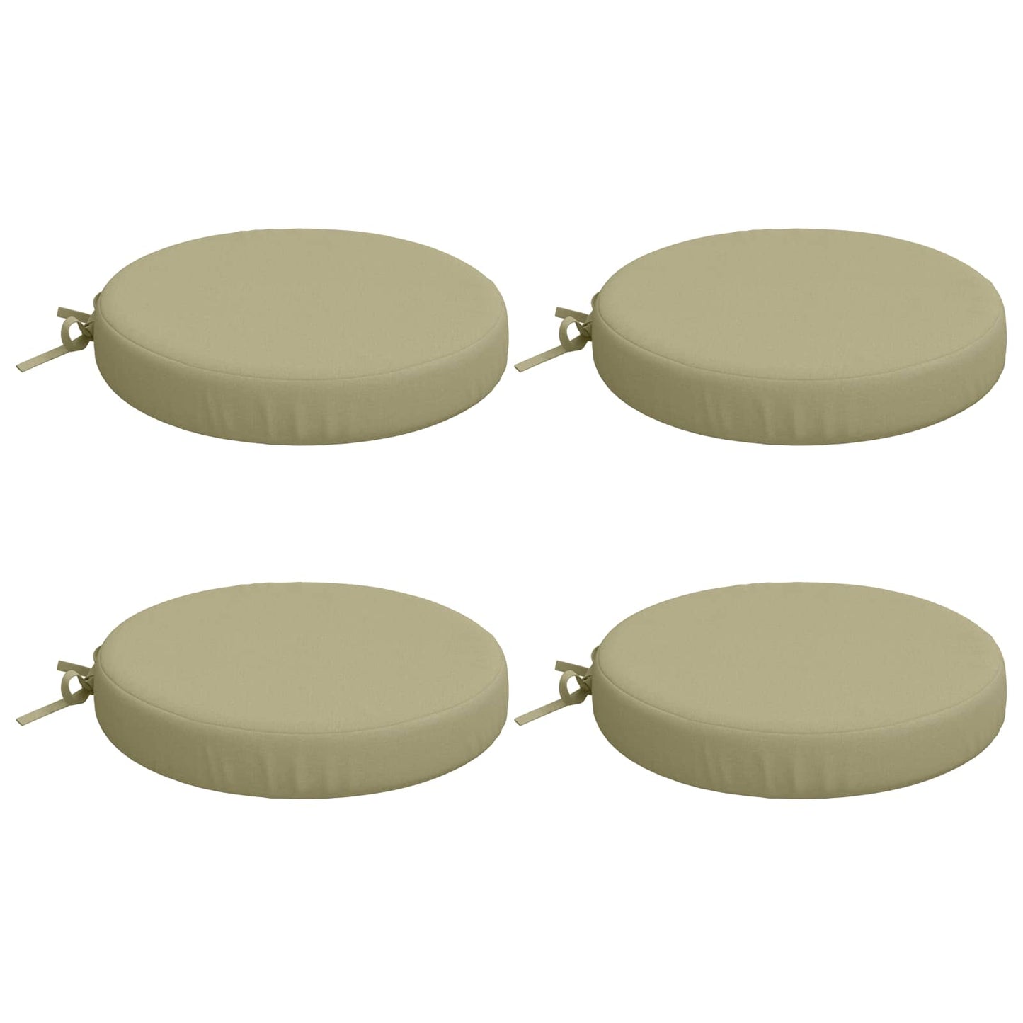 vidaXL 4-Piece Seat Cushions SOEST 4 pcs 100% Polyester Light Green