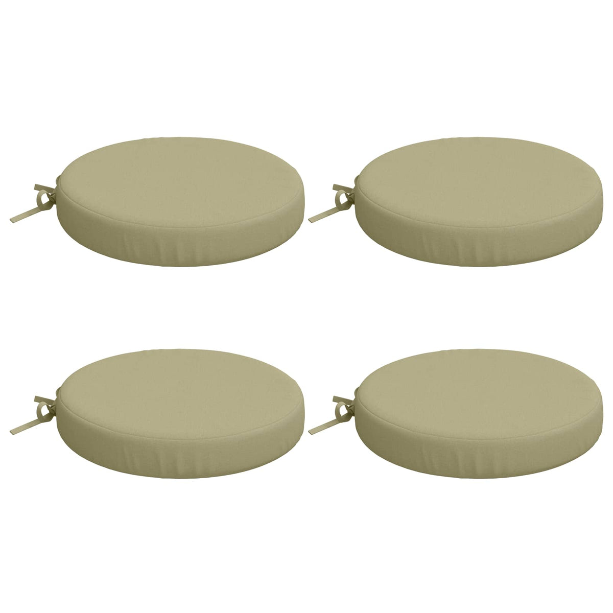 vidaXL Seat Cushions SOEST 4 pcs 100% Polyester Light Green
