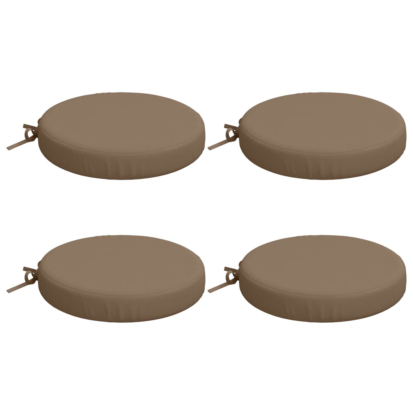 vidaXL 4-Piece Seat Cushions SOEST 4 pcs 100% Polyester Taupe