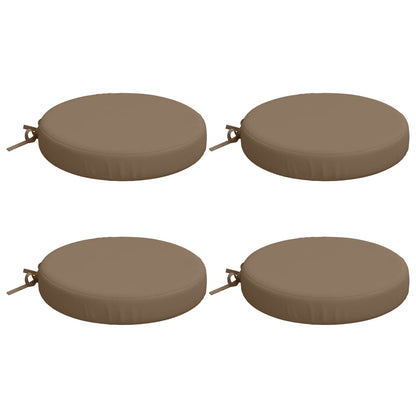 vidaXL 4-Piece Seat Cushions SOEST 4 pcs 100% Polyester Taupe
