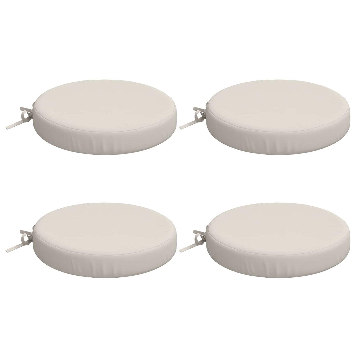 vidaXL 4-Piece Seat Cushions SOEST 4 pcs 100% Polyester White