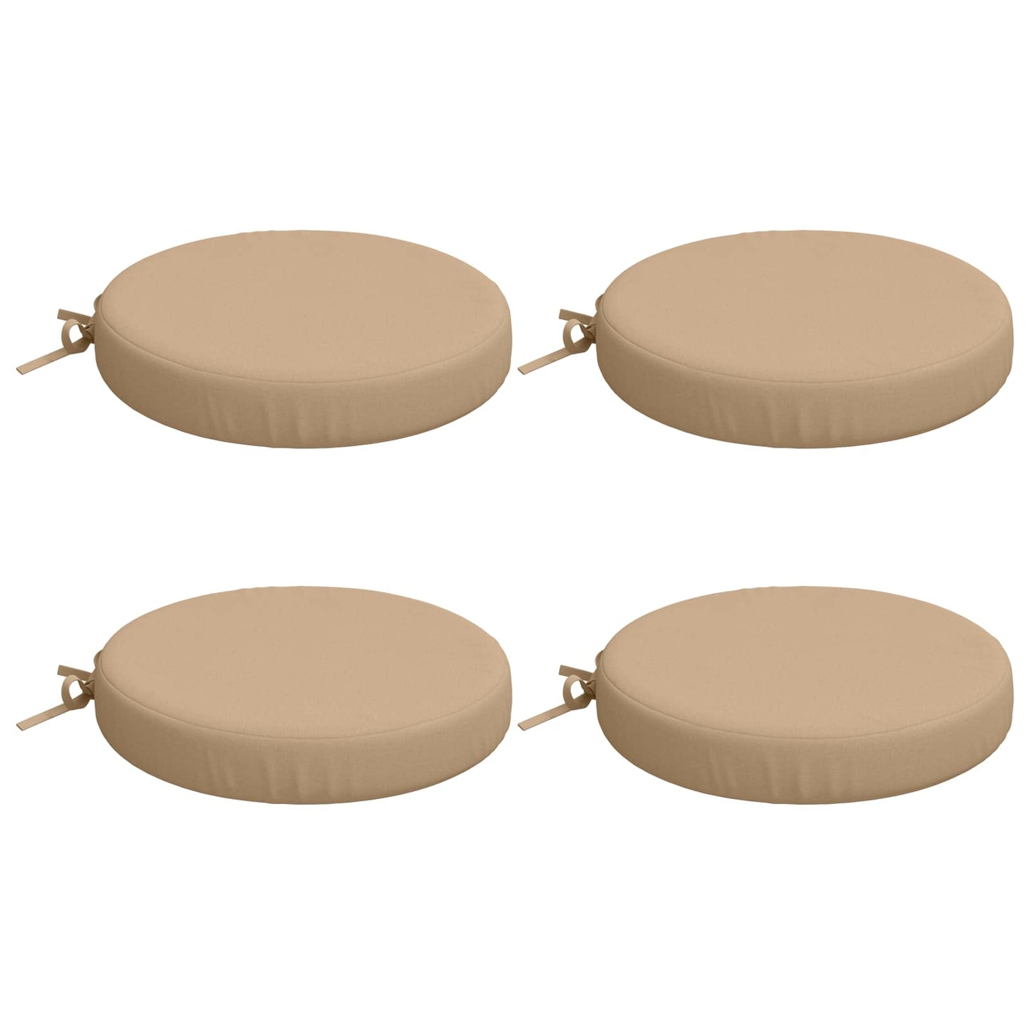 vidaXL 4-Piece Seat Cushions SOEST 4 pcs 100% Polyester Sand