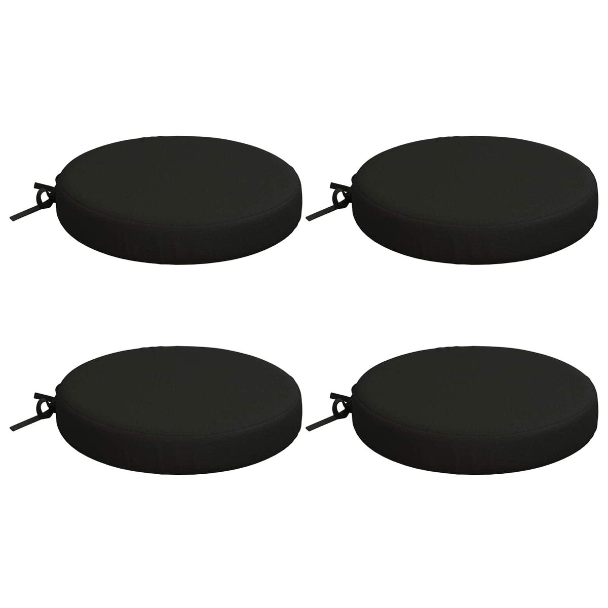 vidaXL 4-Piece Seat Cushions SOEST 4 pcs 100% Polyester Black