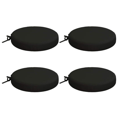 vidaXL 4-Piece Seat Cushions SOEST 4 pcs 100% Polyester Black