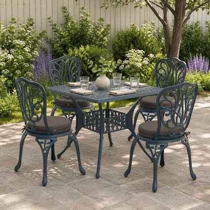 vidaXL 4-Piece Seat Cushions SOEST 4 pcs 100% Polyester Anthracite