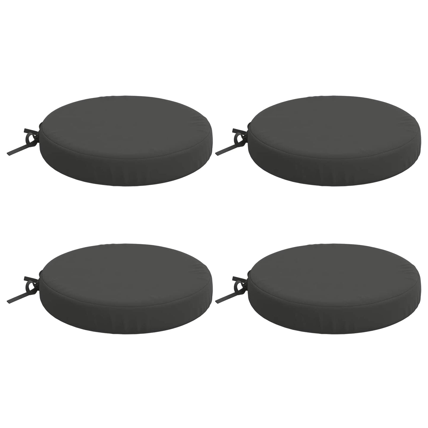 vidaXL 4-Piece Seat Cushions SOEST 4 pcs 100% Polyester Anthracite
