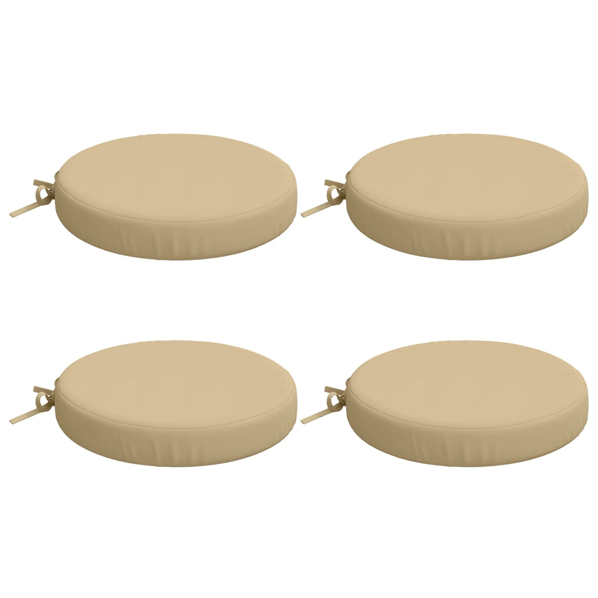 vidaXL 4-Piece Seat Cushions SOEST 4 pcs 100% Polyester Beige
