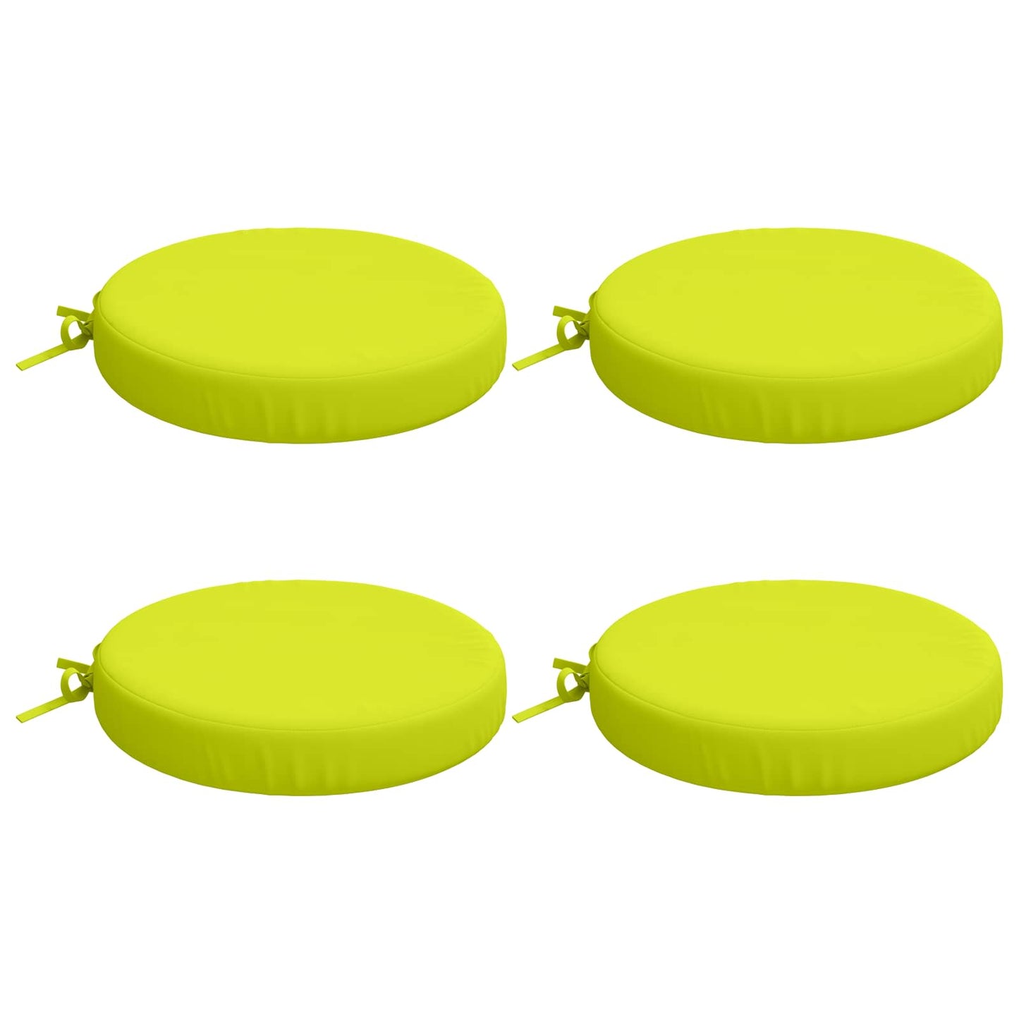 vidaXL 4-Piece Seat Cushions SOEST 4 pcs 100% Polyester Bright Green