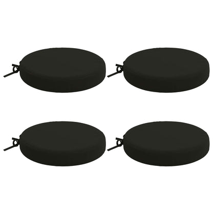 vidaXL 4-Piece Seat Cushions SOEST 4 pcs 100% Polyester Black