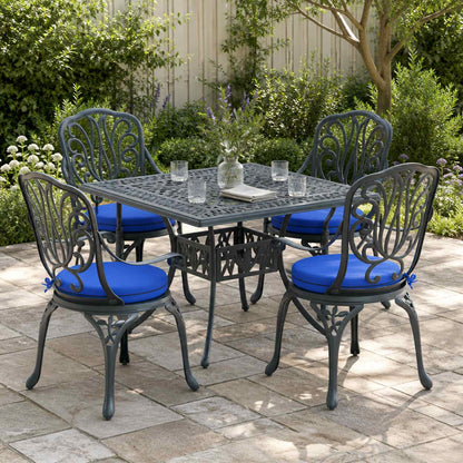 vidaXL 4-Piece Seat Cushions SOEST 4 pcs 100% Polyester Royal Blue