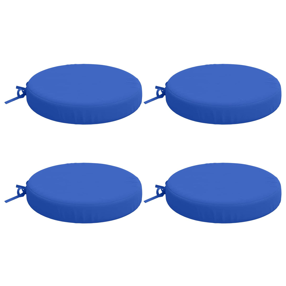 vidaXL 4-Piece Seat Cushions SOEST 4 pcs 100% Polyester Royal Blue