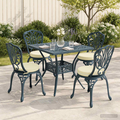 vidaXL 4-Piece Seat Cushions SOEST 4 pcs 100% Polyester Cream