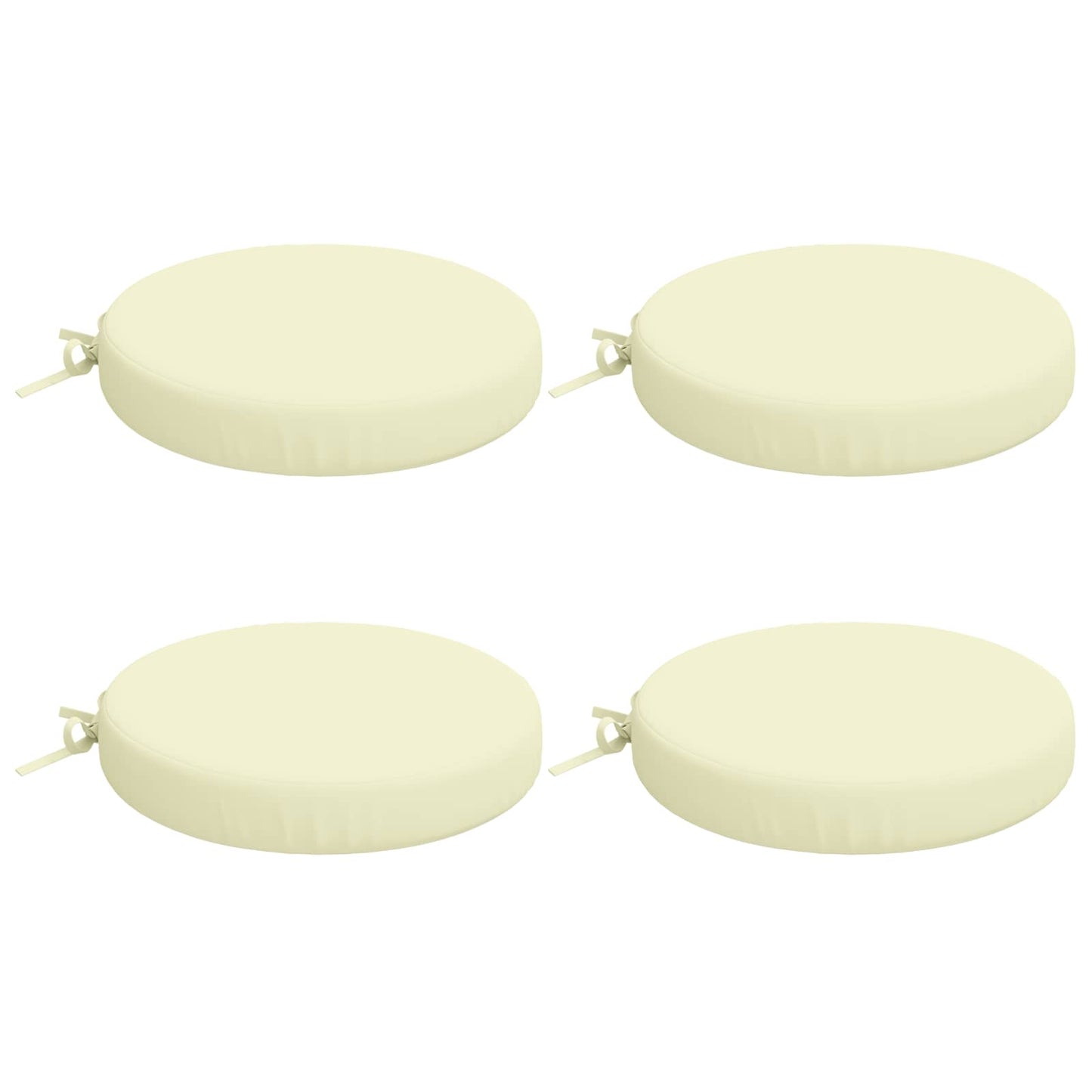 vidaXL 4-Piece Seat Cushions SOEST 4 pcs 100% Polyester Cream