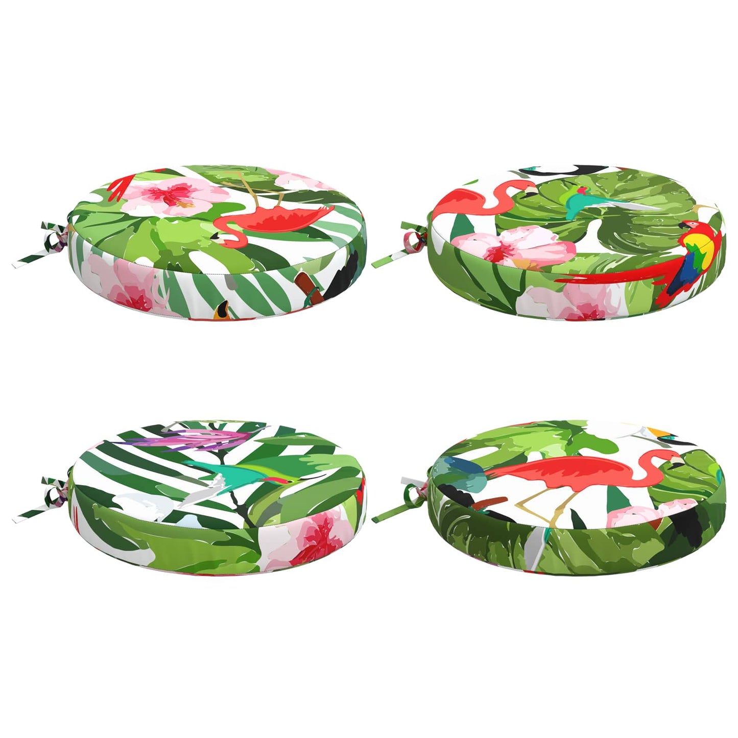 vidaXL 4-Piece Seat Cushions SOEST 4 pcs 100% Polyester Multicolour