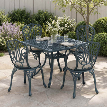 vidaXL 4-Piece Seat Cushions SOEST 4 pcs 100% Polyester Grey