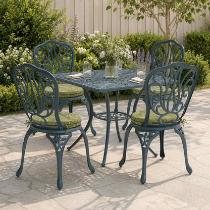 vidaXL 4-Piece Seat Cushions SOEST 4 pcs 100% Polyester Leaf Design