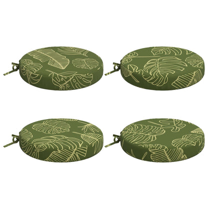 vidaXL 4-Piece Seat Cushions SOEST 4 pcs 100% Polyester Leaf Design