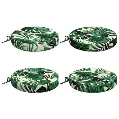 vidaXL 4-Piece Seat Cushions SOEST 4 pcs 100% Polyester Leaf Pattern