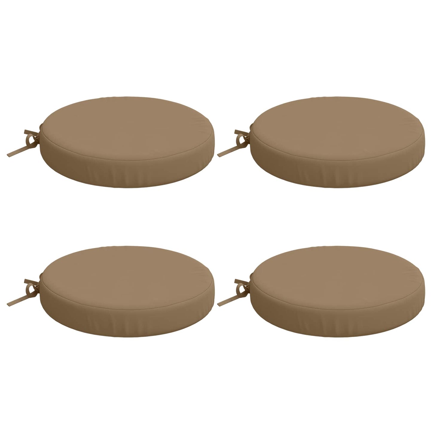 vidaXL 4-Piece Seat Cushions SOEST 4 pcs 100% Polyester Taupe