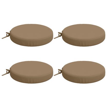 vidaXL 4-Piece Seat Cushions SOEST 4 pcs 100% Polyester Taupe