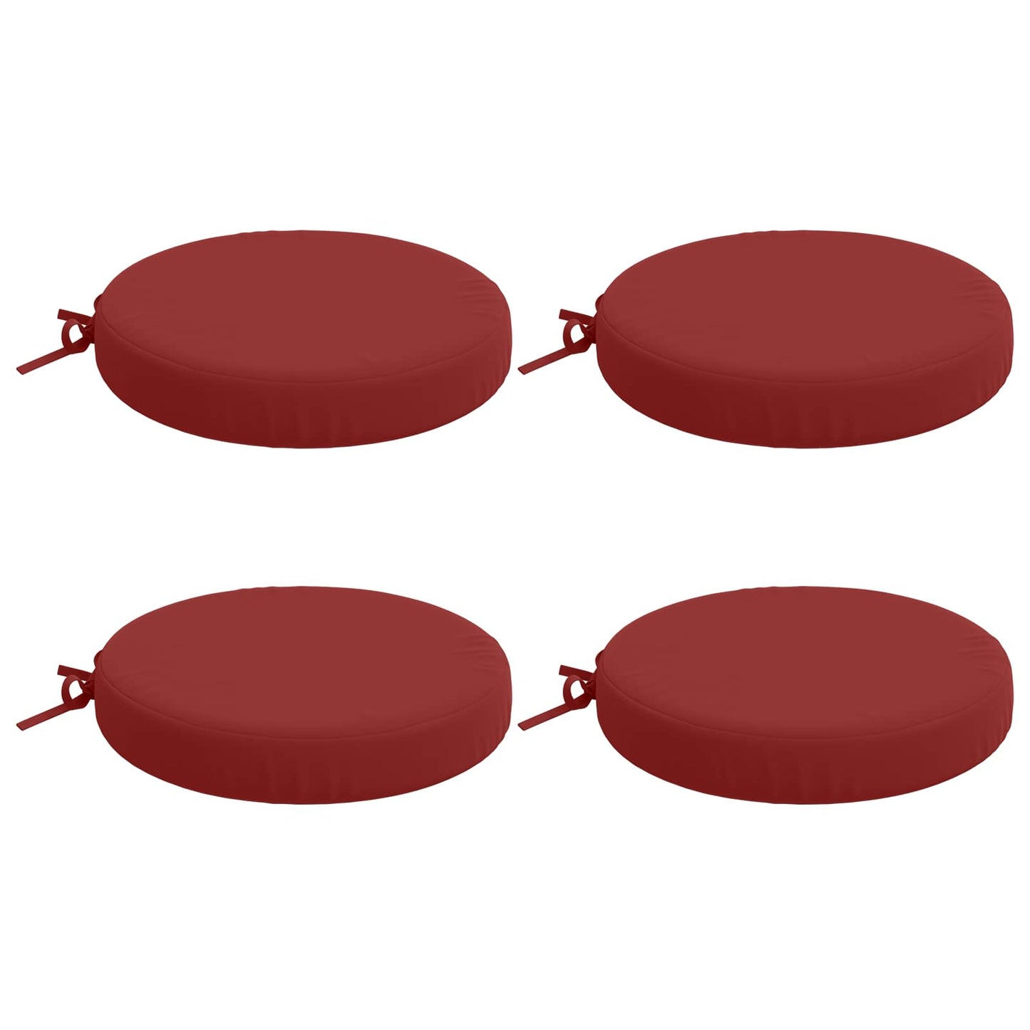 vidaXL 4-Piece Seat Cushions SOEST 4 pcs 100% Polyester Wine Red