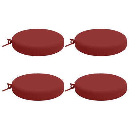 vidaXL 4-Piece Seat Cushions SOEST 4 pcs 100% Polyester Wine Red