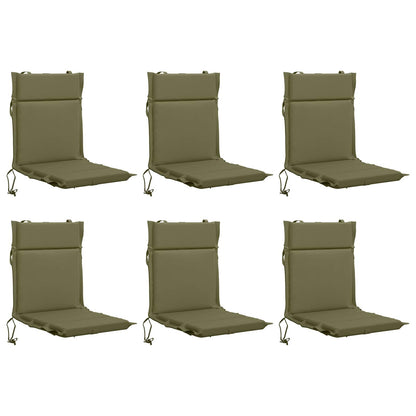vidaXL 6-Piece High Back Chair Cushions GEMERT 6 pcs 100% Polyester