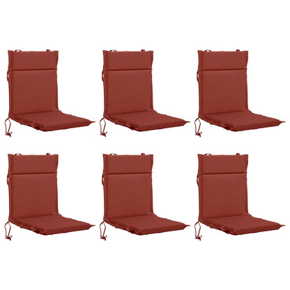 vidaXL 6-Piece High Back Chair Cushions GEMERT 6 pcs 100% Polyester