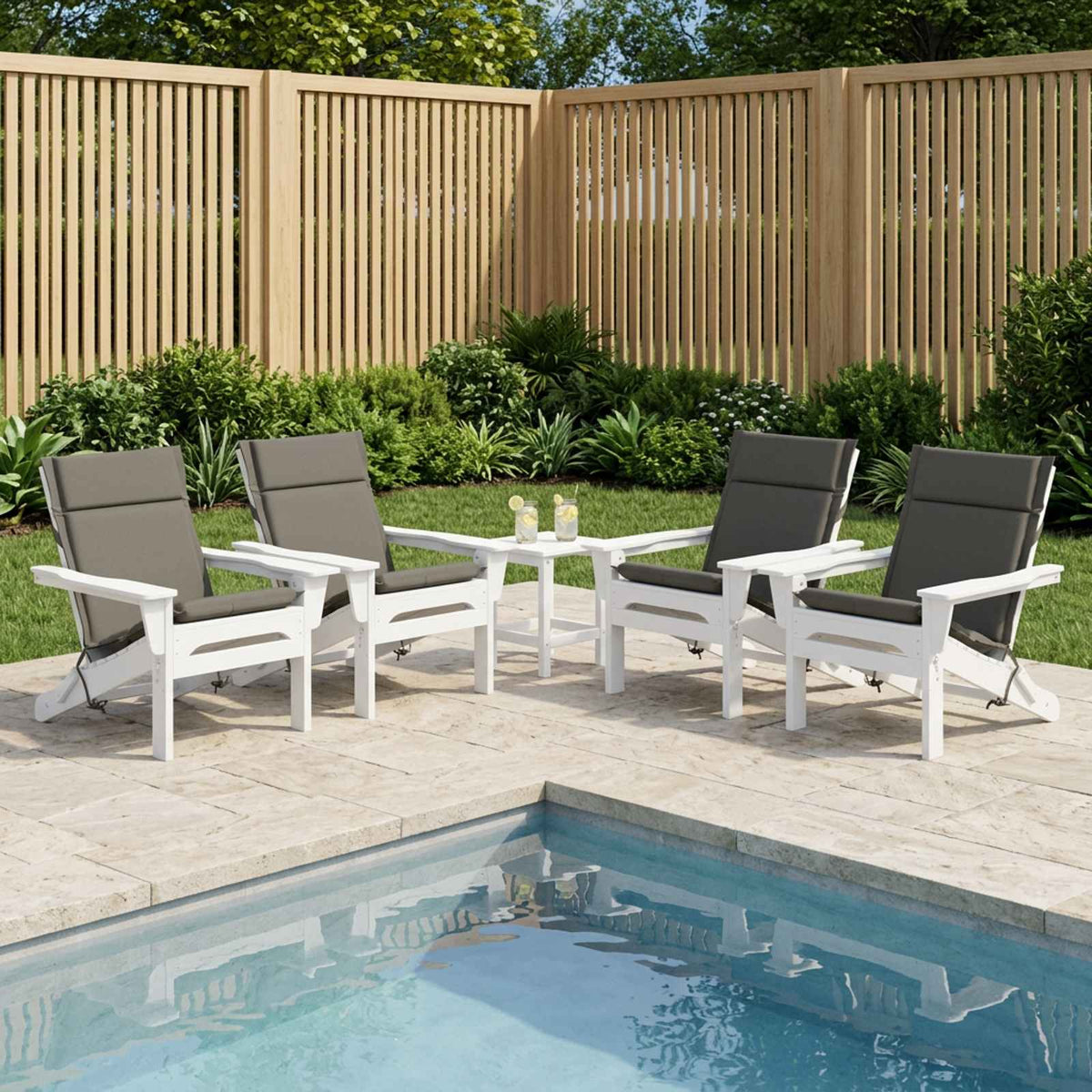 vidaXL 6-Piece High Back Chair Cushions GEMERT 6 pcs 100% Polyester
