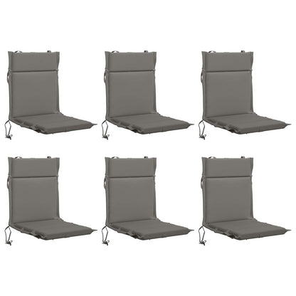 vidaXL 6-Piece High Back Chair Cushions GEMERT 6 pcs 100% Polyester