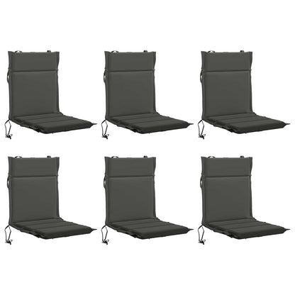 vidaXL 6-Piece High Back Chair Cushions GEMERT 6 pcs 100% Polyester