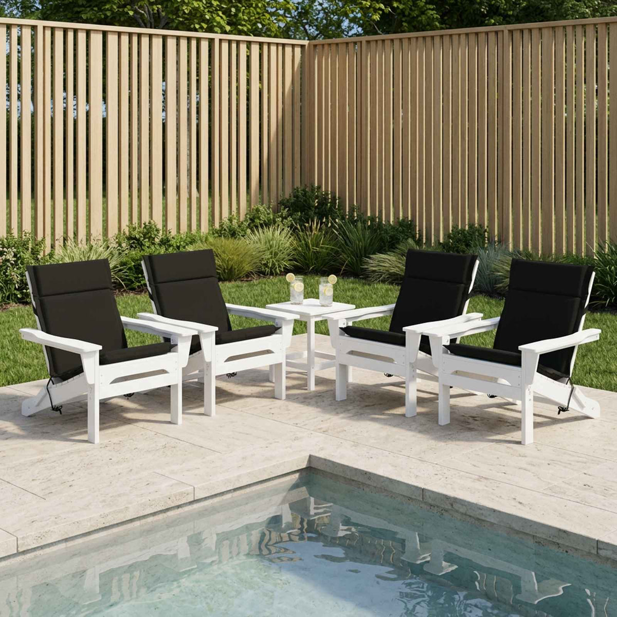 vidaXL 6-Piece High Back Chair Cushions GEMERT 6 pcs 100% Polyester