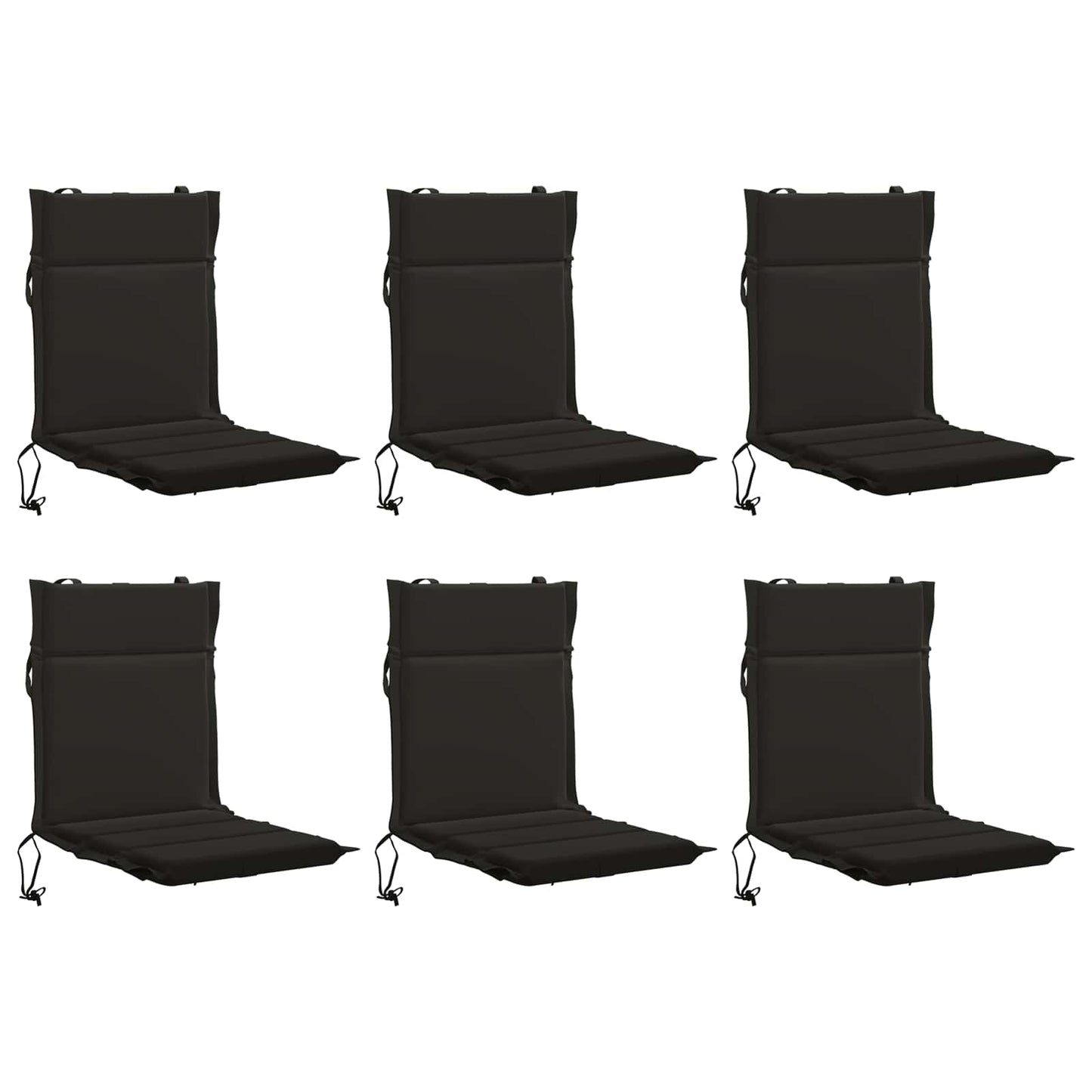 vidaXL 6-Piece High Back Chair Cushions GEMERT 6 pcs 100% Polyester