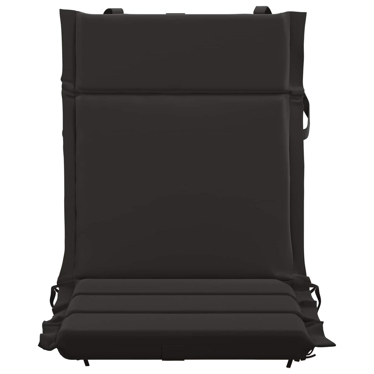 vidaXL Low Back Chair Cushion GEMERT 6 pcs 100% Polyester Black
