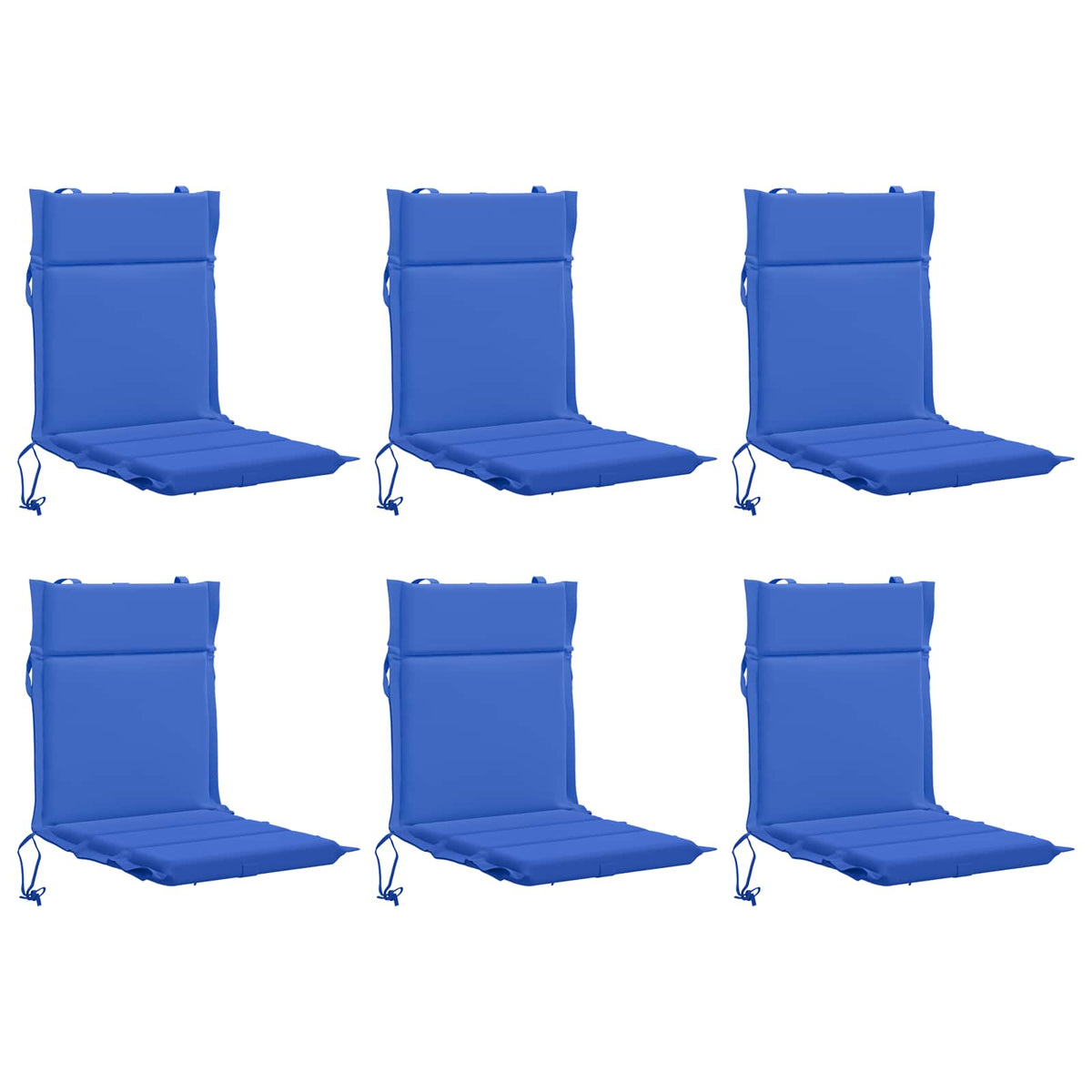 vidaXL 6-Piece High Back Chair Cushions GEMERT 6 pcs 100% Polyester