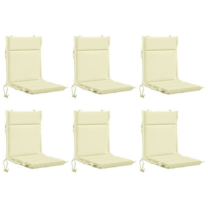vidaXL 6-Piece High Back Chair Cushions GEMERT 6 pcs 100% Polyester