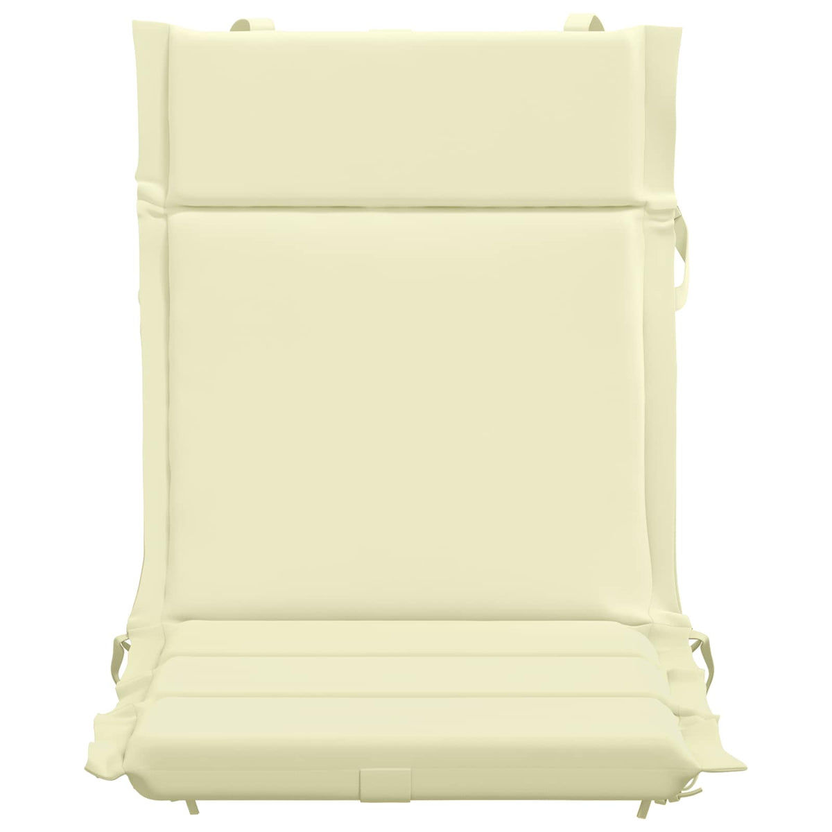 vidaXL Low Back Chair Cushion GEMERT 6 pcs 100% Polyester Cream