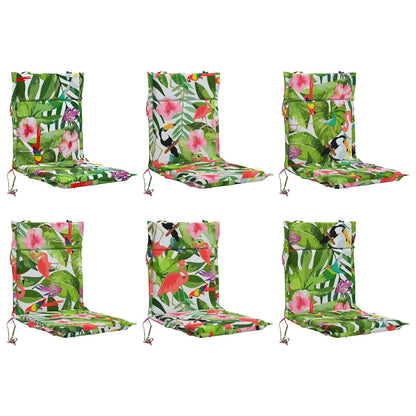 vidaXL 6-Piece High Back Chair Cushions GEMERT 6 pcs 100% Polyester