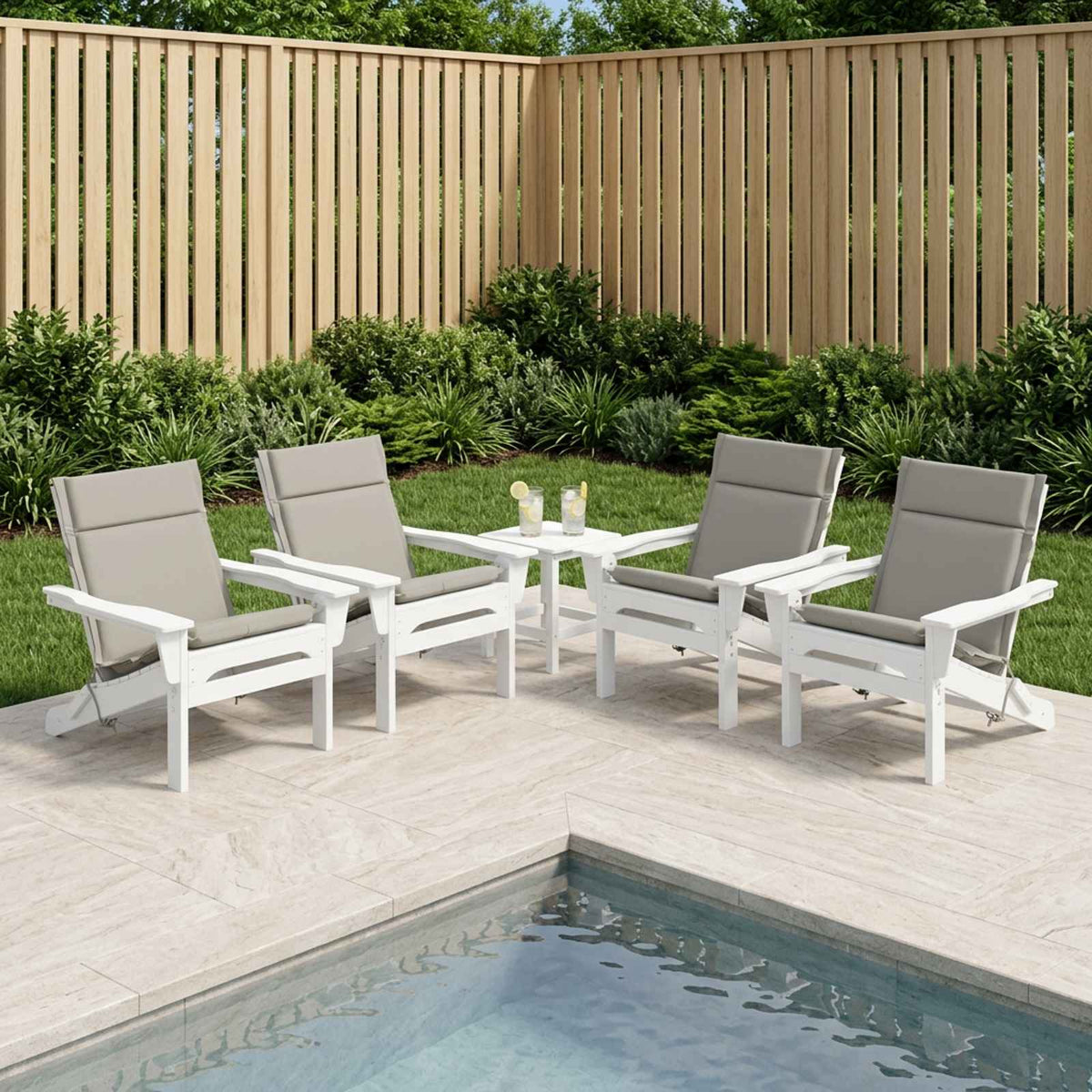 vidaXL 6-Piece High Back Chair Cushions GEMERT 6 pcs 100% Polyester