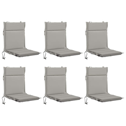 vidaXL 6-Piece High Back Chair Cushions GEMERT 6 pcs 100% Polyester
