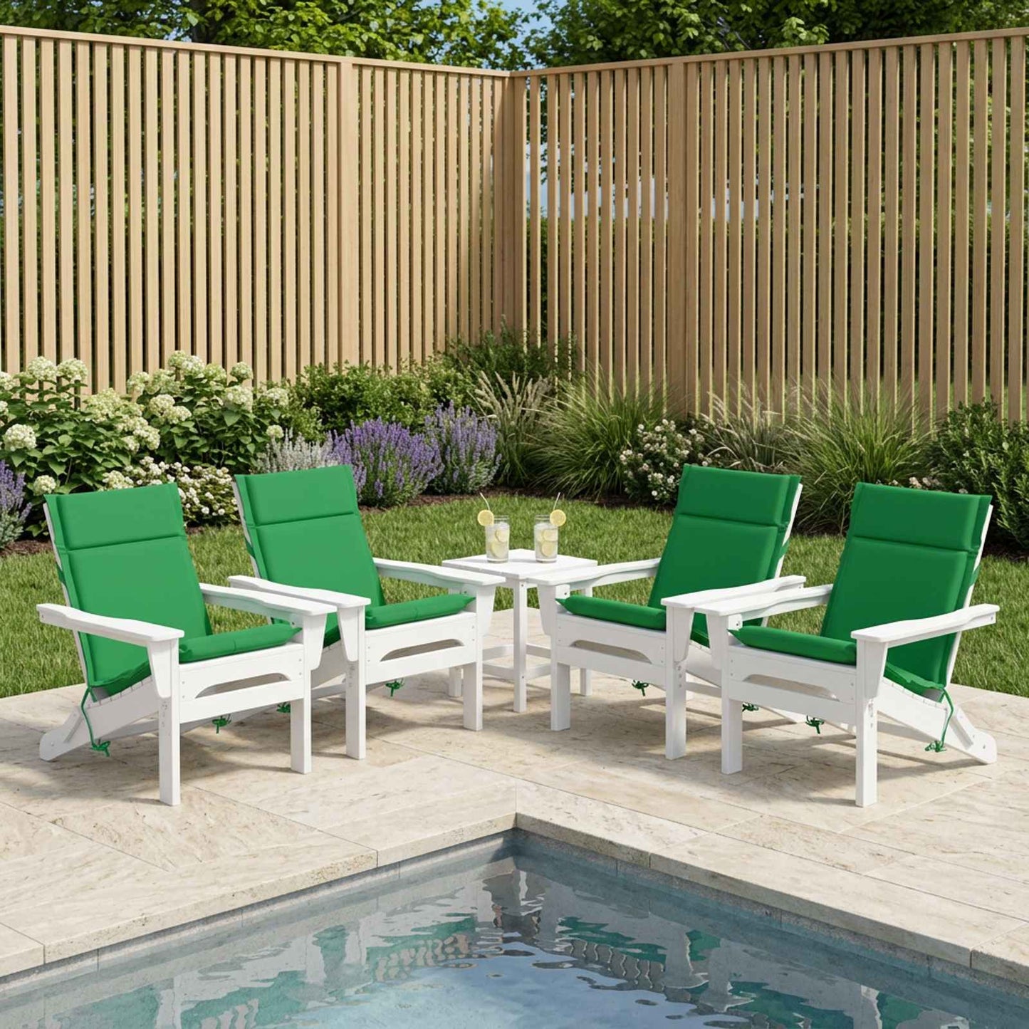 vidaXL 6-Piece High Back Chair Cushions GEMERT 6 pcs 100% Polyester