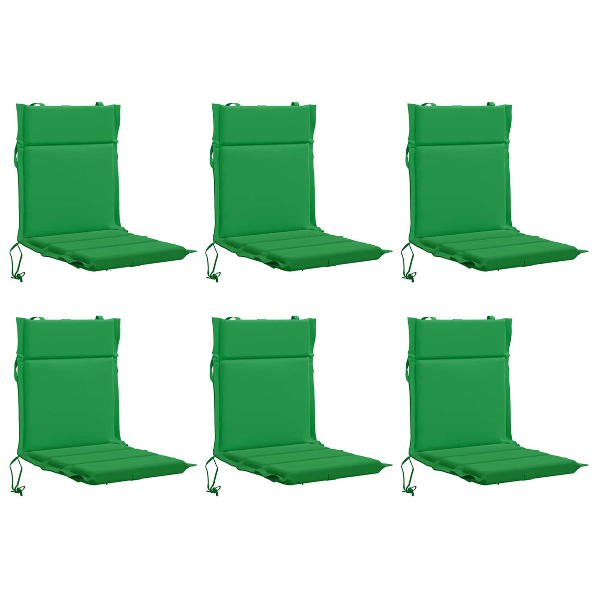 vidaXL 6-Piece High Back Chair Cushions GEMERT 6 pcs 100% Polyester