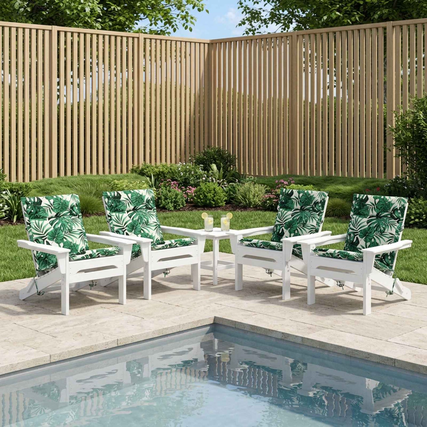 vidaXL 6-Piece High Back Chair Cushions GEMERT 6 pcs 100% Polyester