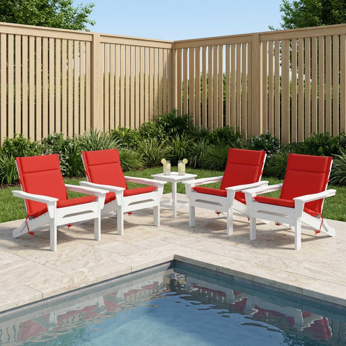 vidaXL 6-Piece High Back Chair Cushions GEMERT 6 pcs 100% Polyester