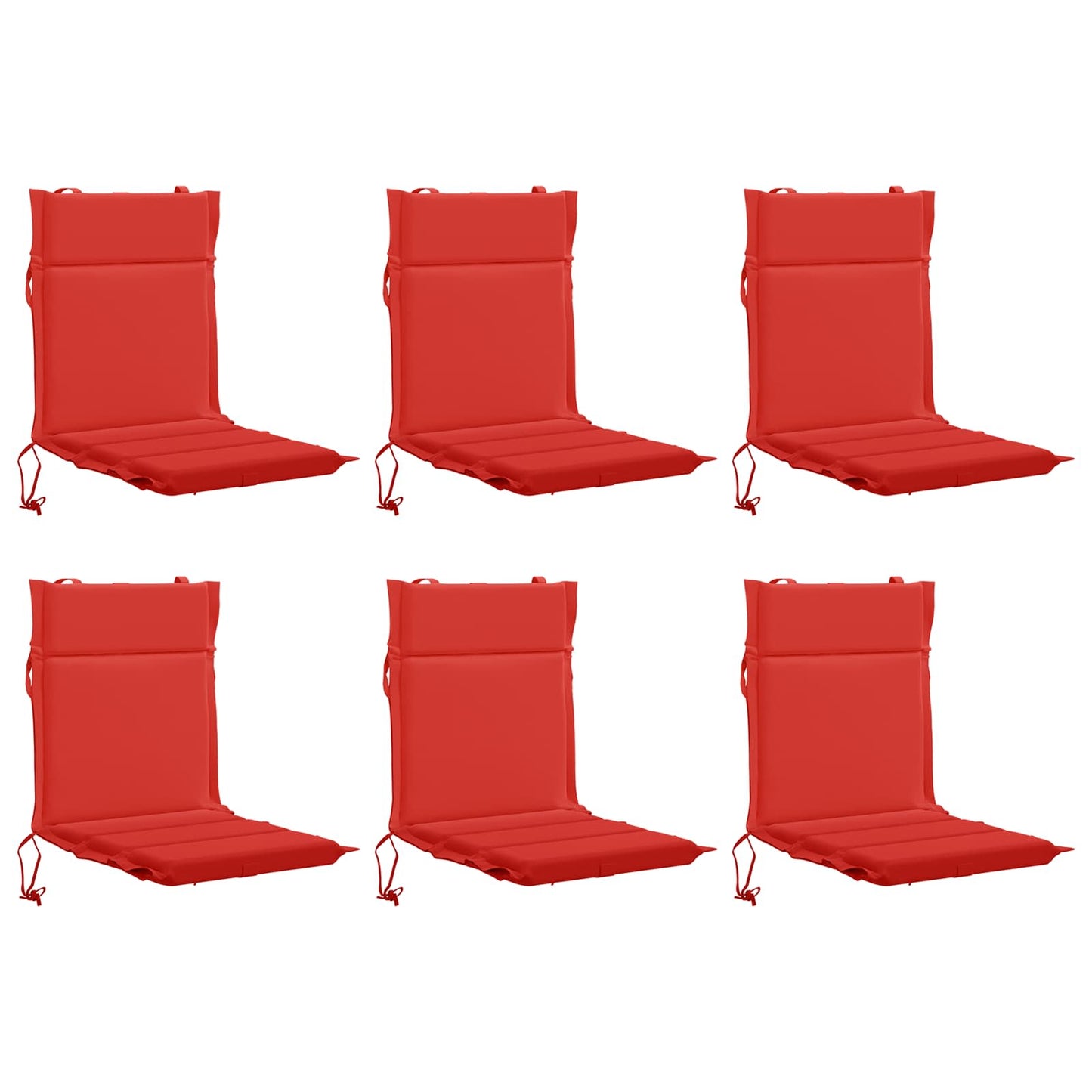 vidaXL 6-Piece High Back Chair Cushions GEMERT 6 pcs 100% Polyester