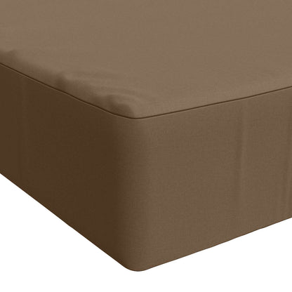 vidaXL Seat Cushion SOEST 100% Polyester Taupe 120 x 60 x 15 cm