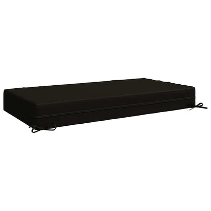 vidaXL Seat Cushion SOEST 100% Polyester Black 120 x 60 x 15 cm