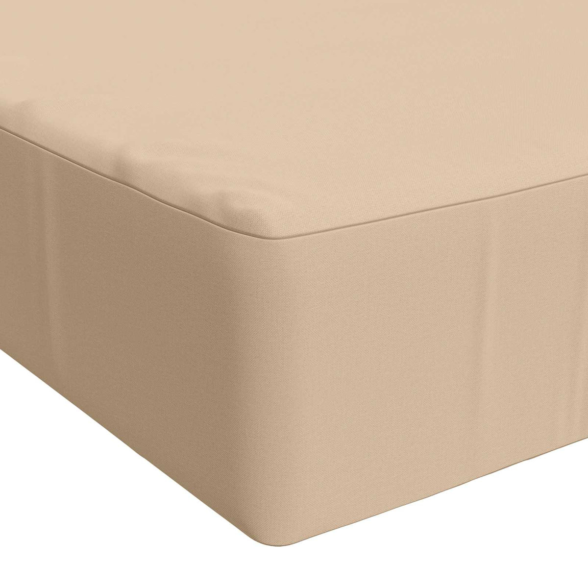 vidaXL Seat Cushion SOEST 100% Polyester Cream 120 x 60 x 15 cm