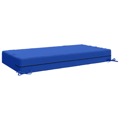 vidaXL Seat Cushion SOEST 100% Polyester Royal blue 120 x 60 x 15 cm